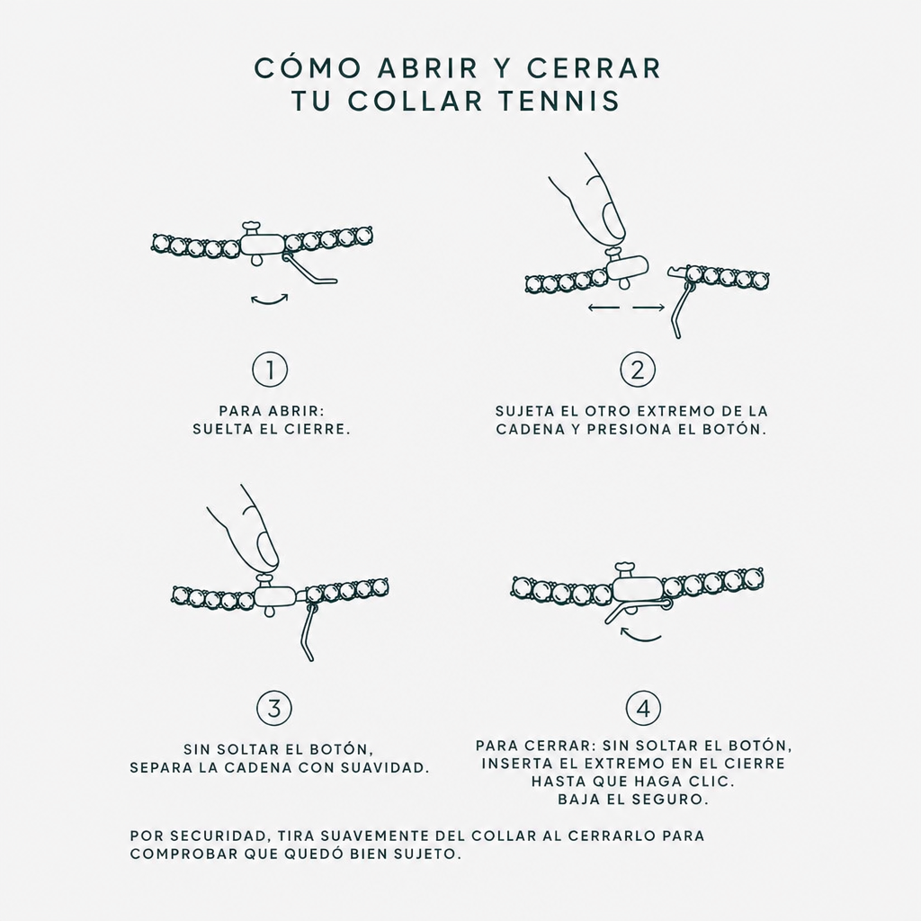 Collar Riviera — Tennis de Cristales 4mm