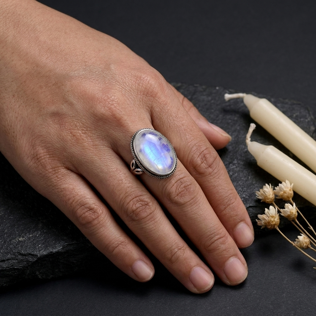 Anillo Piedra de Luna, ambiente de ritual