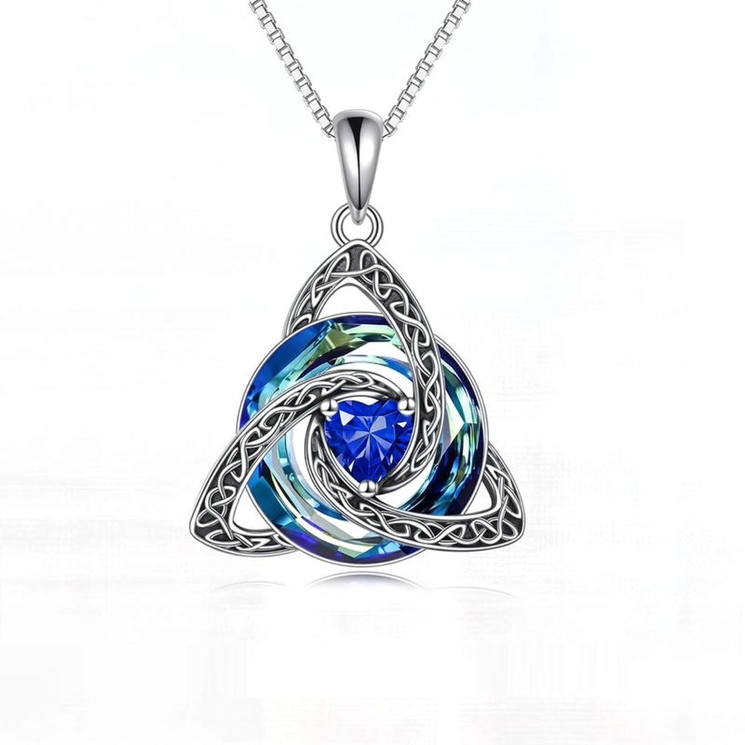 Collar Nudo de Bruja · Septiembre · azul zafiro