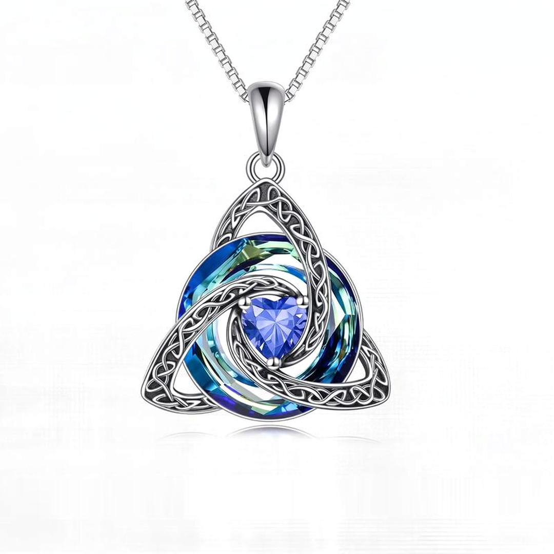 Collar Nudo de Bruja · Diciembre · azul tanzanita